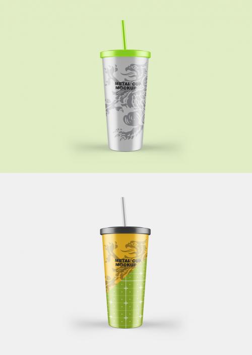 Stainless Steel Travel Cup Mockup