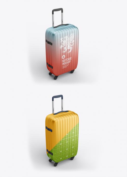 Travel Suitcase Mockup