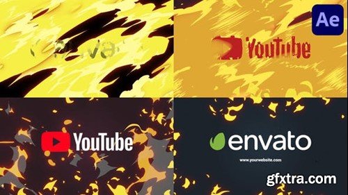 Videohive Cartoon Fire Logo Opener for After Effects 51966113