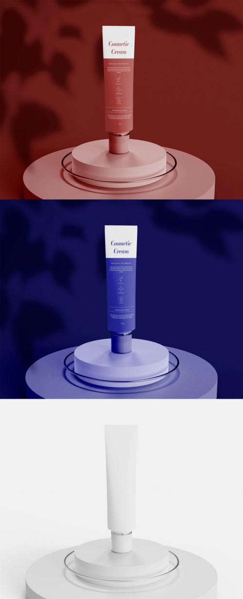 Cosmetic Cream Container Mockup