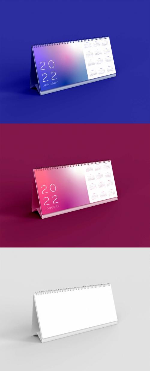 Horizontal Calendar Mockup