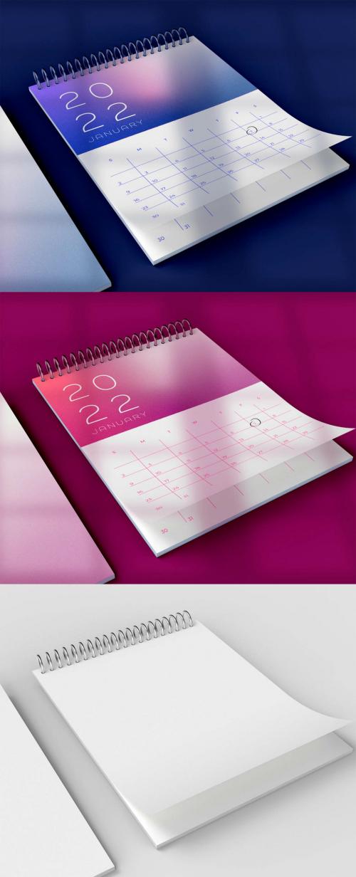 Spiral Calendar Mockup