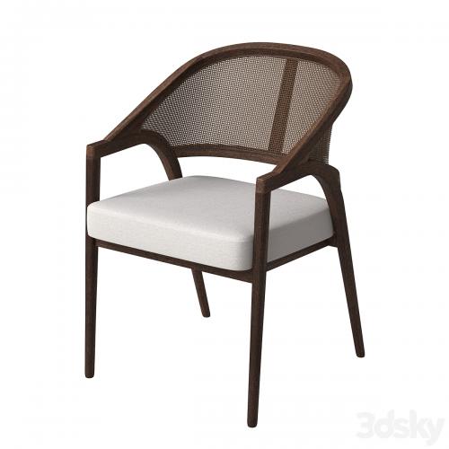 Aimee Dining Arm Chair in Cinder