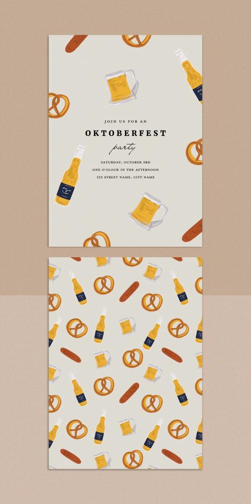 Octoberfest Invitation Layout Design