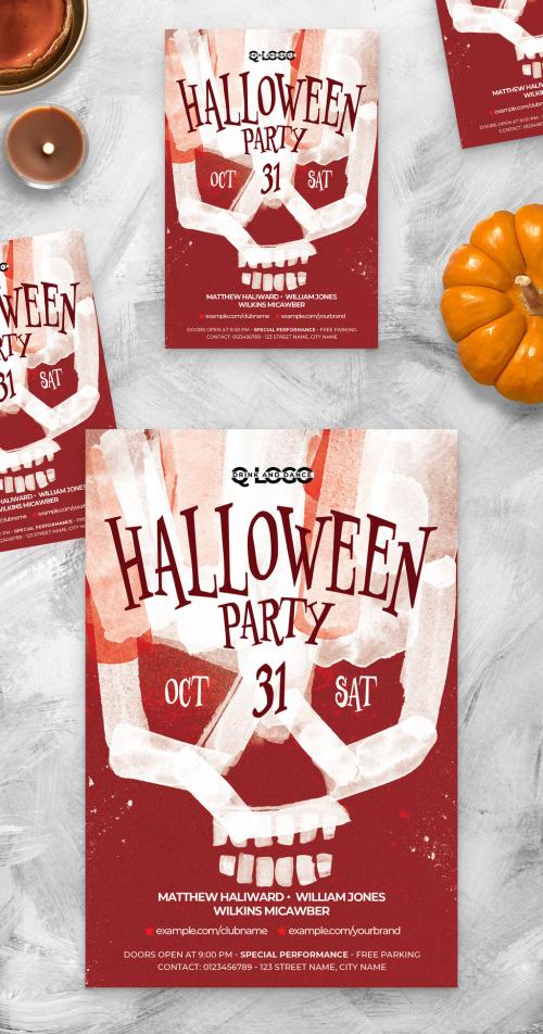 Halloween Party Flyer Poster