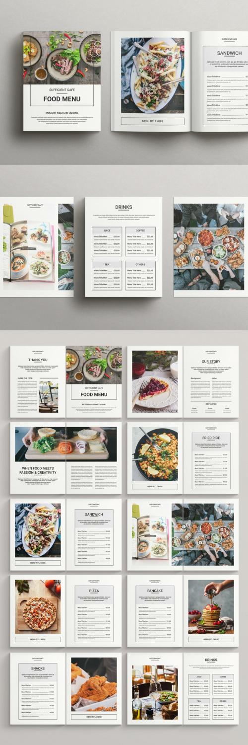 Food Menu Brochure Layout