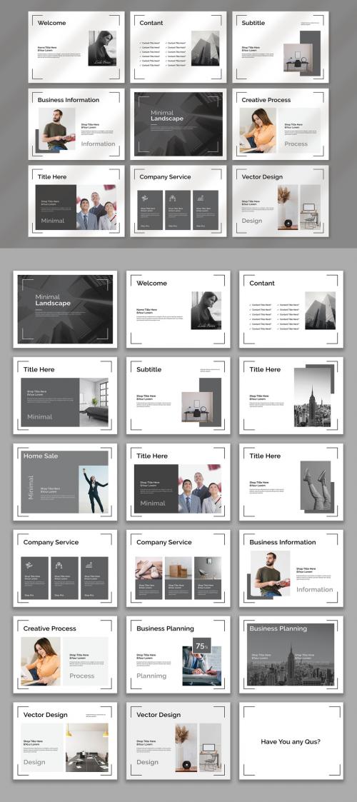 Minimal Landscape Brochure