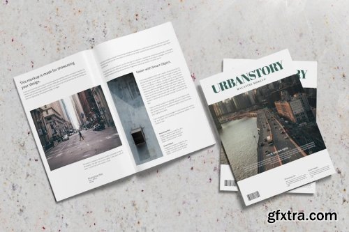 A4 Magazine Mockup Collections 14xPSD