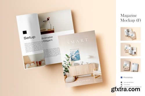 A4 Magazine Mockup Collections 14xPSD