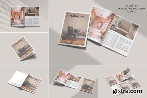 Magazine Mockup Collections 14xPSD