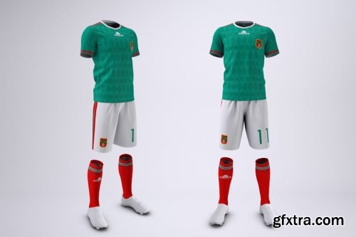 Football Kit Mockup Collections 13xPSD