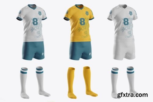 Football Kit Mockup Collections 13xPSD