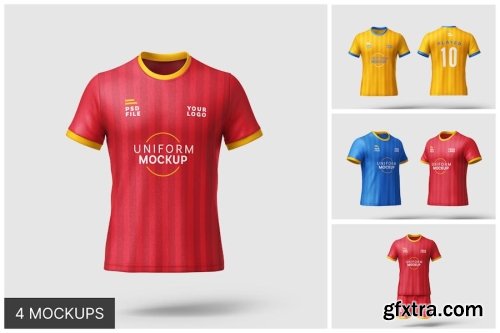 Football Kit Mockup Collections 13xPSD