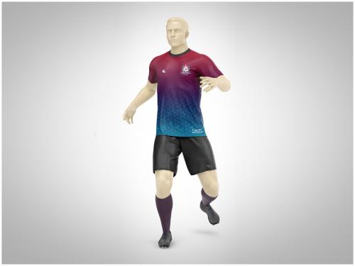 Soccer Uniform Mockup Front View