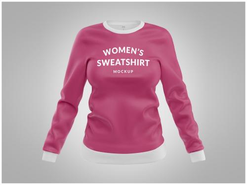 Womens Sweathirts Mockup Front View