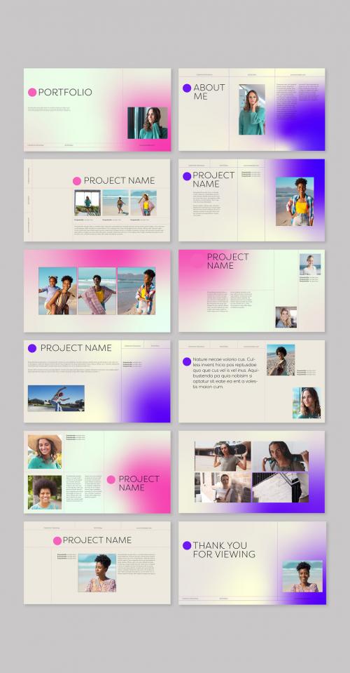 Gradient Portfolio Layout Design