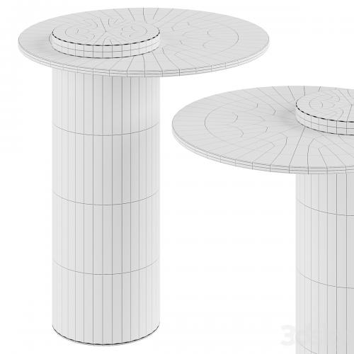 Round Terrazzo Base | side table