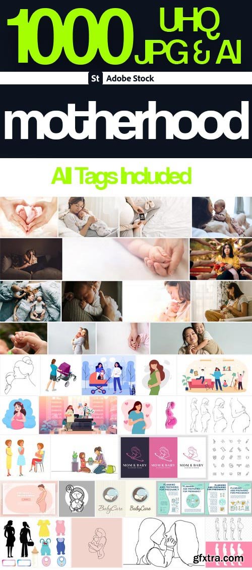 Premium Collections - Motherhood - 1000xJPEG and AI