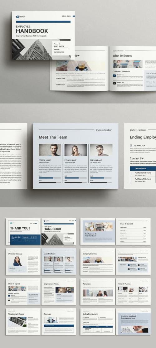 Employee Handbook Magazine Layout Landscape