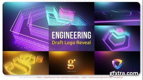 Videohive Engineering Draft Logo Reveal 51954077