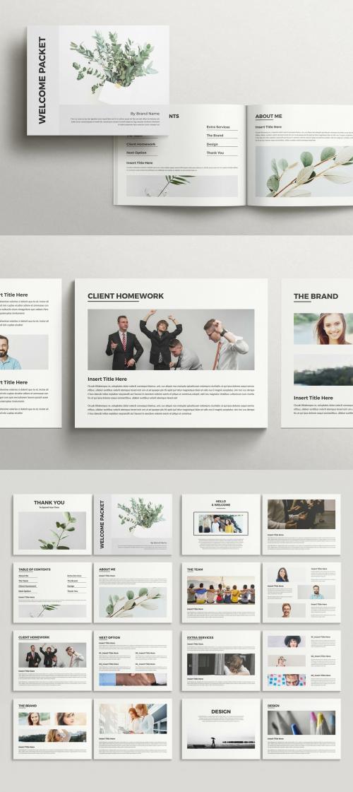 Client Welcome Layout Magazine Landscape