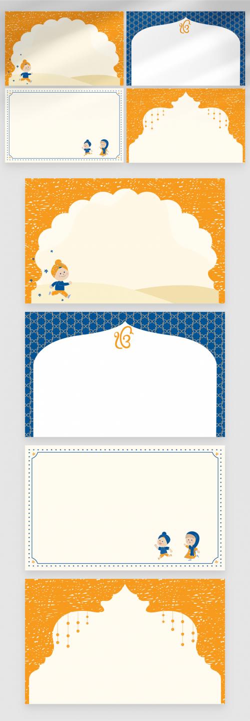 Sikh Indian Themed Education Presentation Backgrounds