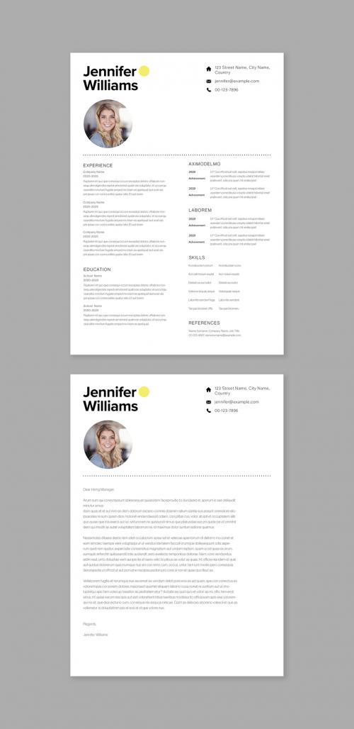 Minimal Resume Design Layout