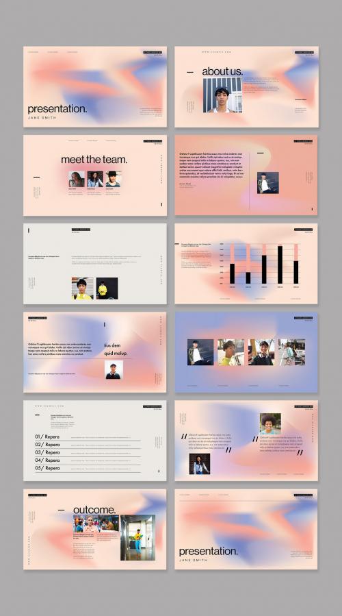 Gradient Presentation Layout Design