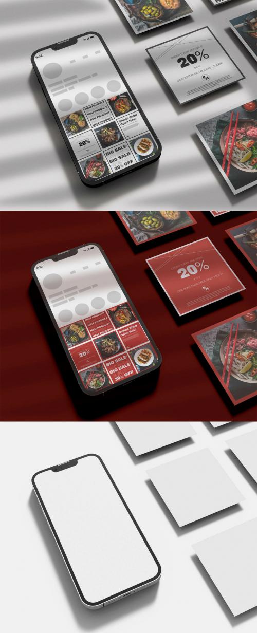 Smarthphone Screen Design Mockup