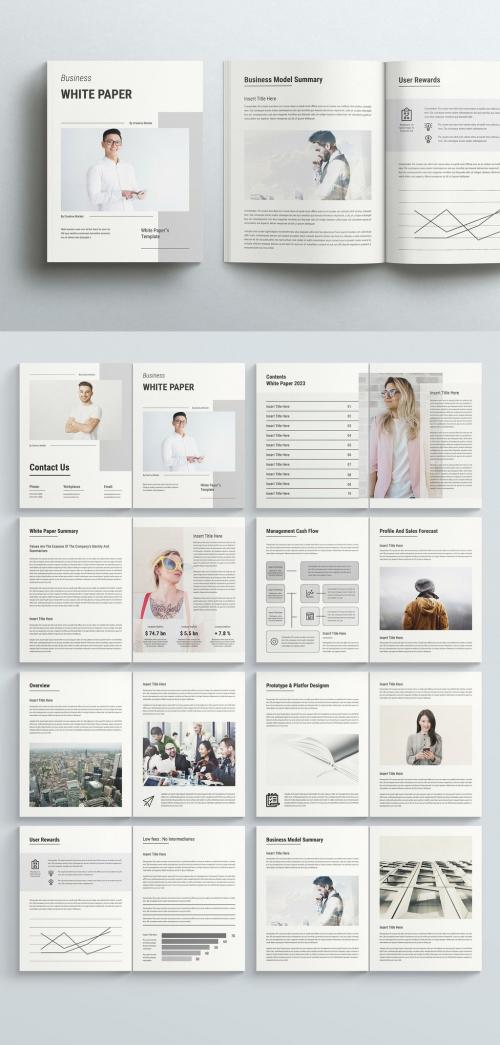 Minimal White Paper Layout