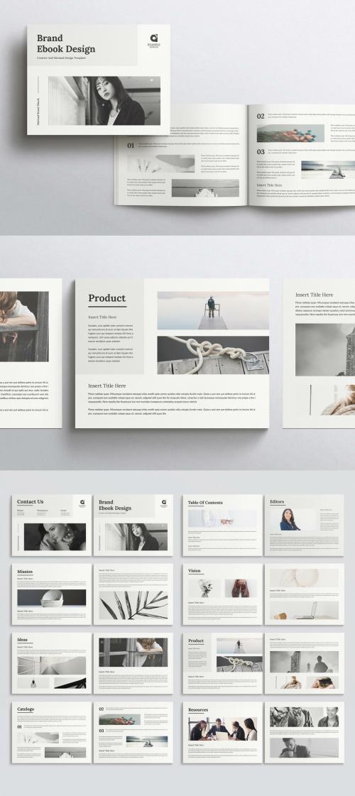 Brand ebook Magazine Layout Landscape