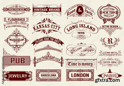 Set of 22 Vintage Logos and Badges