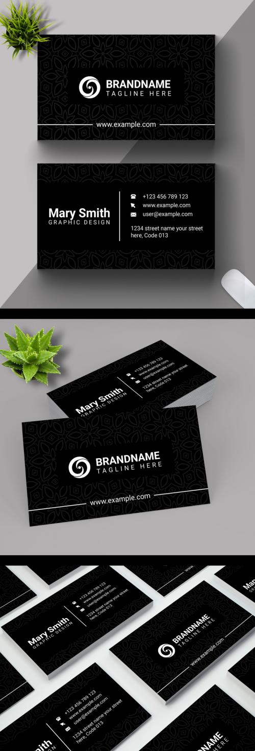 Simple Company Business Card Layout