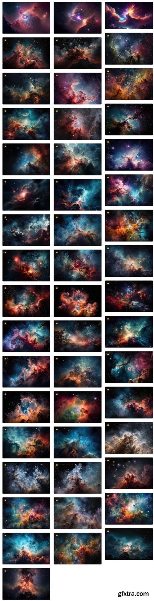 Premium Photo Collections - Nebulae - 100xJPG