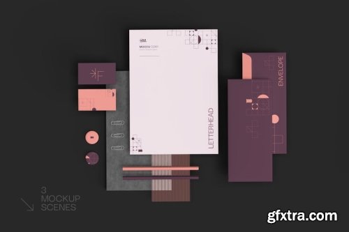 Stationary Branding Mockup Collections 13xPSD-GFXTRA.COM