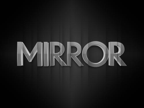 Mirror Text Effect