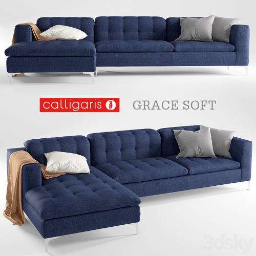 Corner sofa Calligaris Grace soft