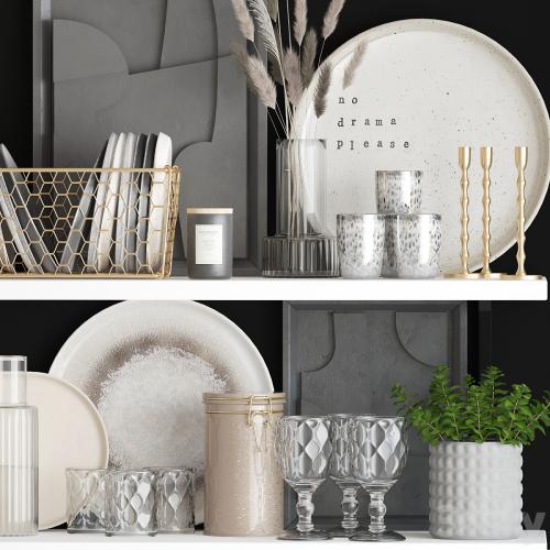 Decorative set for the kitchen 16. Vray