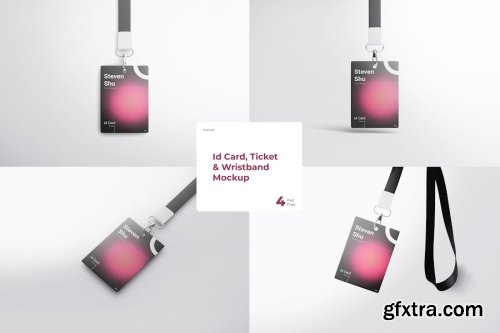 ID Badge Mockup Collections 13xPSD-GFXTRA.COM