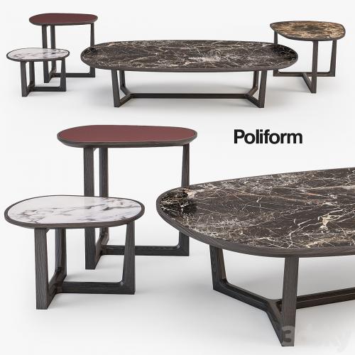 Poliform Tridente coffee tables set