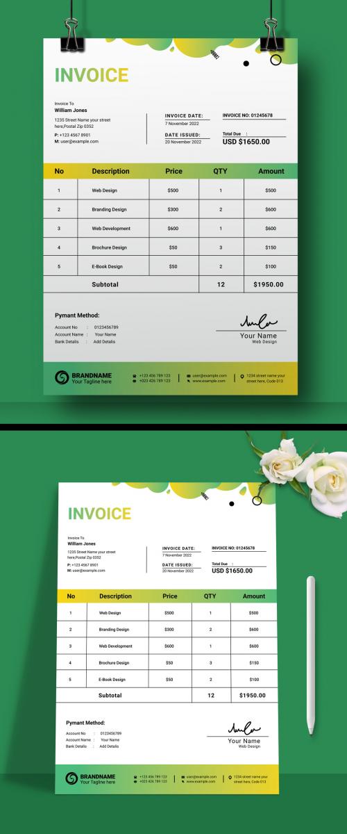 Minimal Invoice Layout