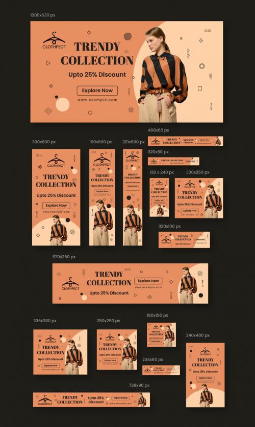 Trendy Collection Web Banner Set