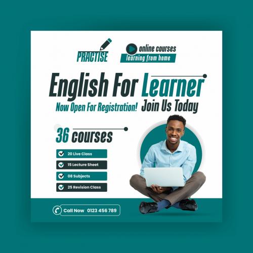 English for Learner Social Media Post