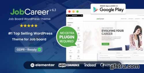 Themeforest - JobCareer | Job Board Responsive WordPress Theme 14221636 v6.4 - Nulled