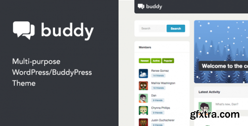 Themeforest - Buddy: Simple WordPress &amp; BuddyPress Theme 3506362 v2.23.1 - Nulled