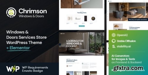 Themeforest - Chrimson | Windows &amp; Doors Installation Services Store WordPress Theme + AI 21531976 v2.0 - Nulled