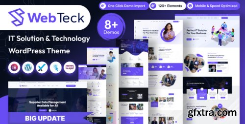 Themeforest - Webteck – IT Solution and Technology WordPress Theme 50460704 v1.0.0 - Nulled