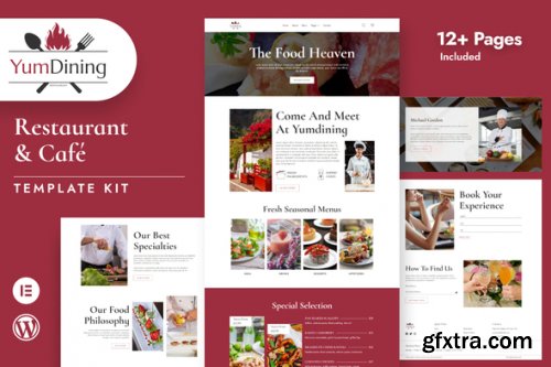 Themeforest - Yumdining - Restaurant &amp; Café Elementor Template Kit 51546924 v1.0.0 - Nulled