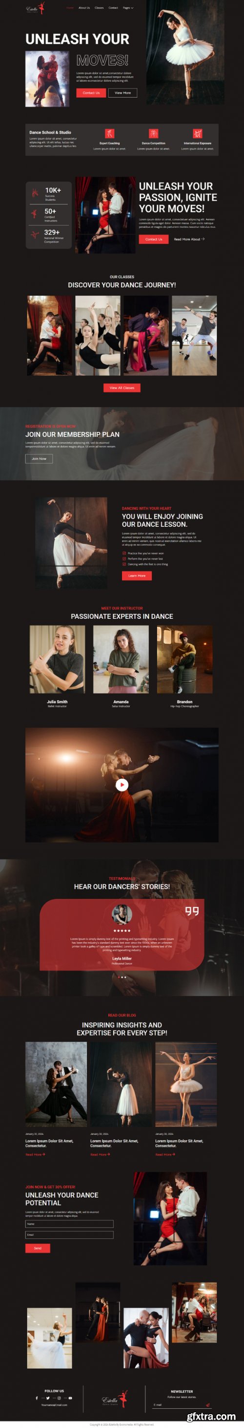 Themeforest - Estella - Dance School &amp; Studio Elementor Template Kit 51583454 v1.0.0 - Nulled