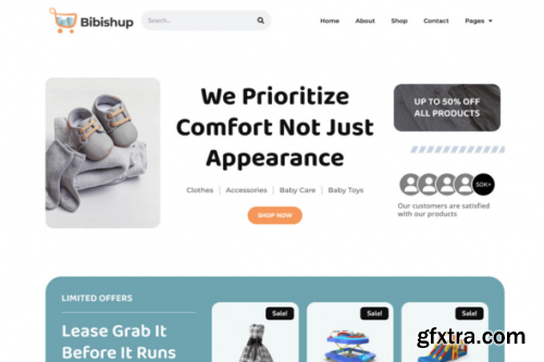 Themeforest - Bibishup - Baby &amp; Kids Ecommerce Elementor Pro Template Kit 51457727 v1.0.0 - Nulled